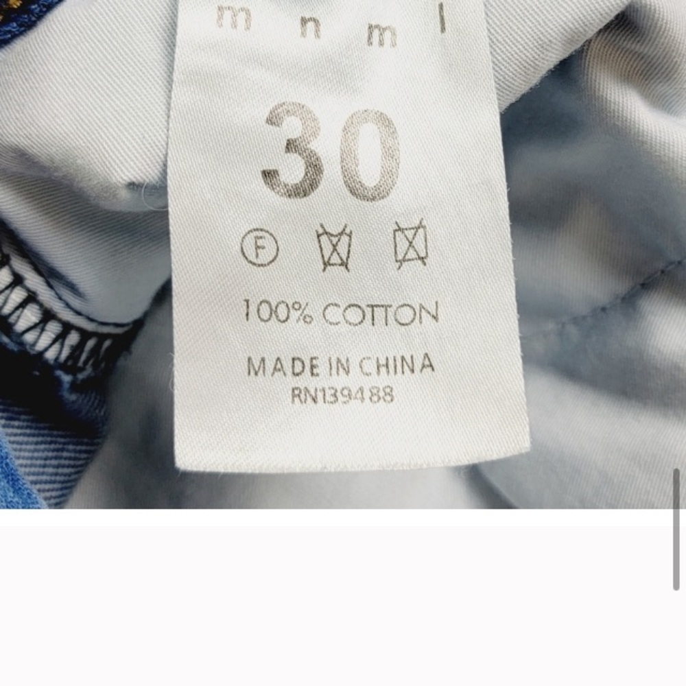 Mnml Artisan Patchwork Button Fly Unisex Denim Bl… - image 4